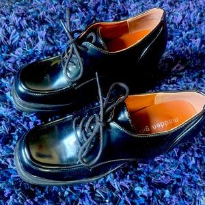 Women's Drummen Double Platform Oxford Pumps Size 9 by Madden Girl